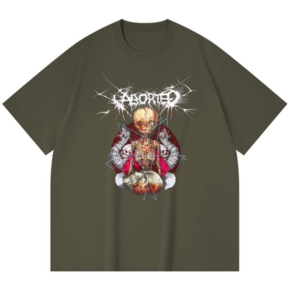 230 Gsm 100% Cotton Heavy Metal T-Shirt Rock Band Popular Music Print Unisex Heavy Cotton T Shirt