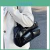 Retro Vintage Pu Tote Bowling Bag With Multiple Pockets For Daily Street Fashion