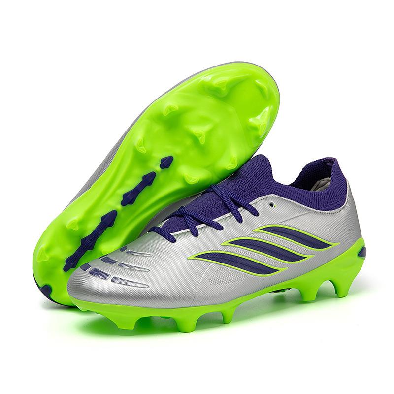 Low top football shoes children youth student TF broken nail grass training shoes football 35