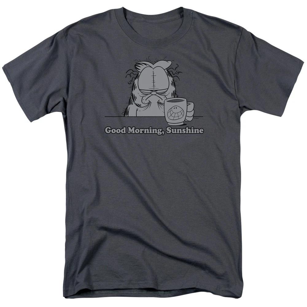 Garfield - Good Morning Sunshine - Unisex Short Sleeve Children s T-shirt - Gray 160