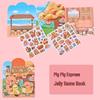 Capybara Gelee Sticker Ruhiges Buch: DIY Kreatives Früherziehungs-Puzzle für Kinder