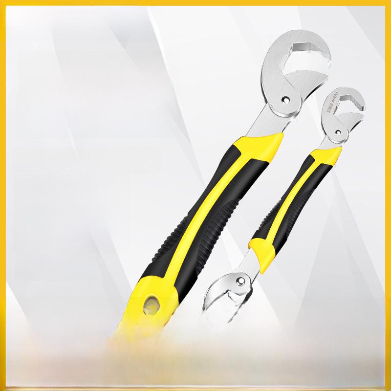 Arrizo Adjustable Multi-Purpose Wrench Set: Self-Tightening Pipe Clamp and Multi-Function Fast Pipe Wrench