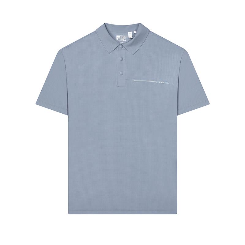 New FILA Polo Shirts Men's Dark Stone Blue F51M427107ABU