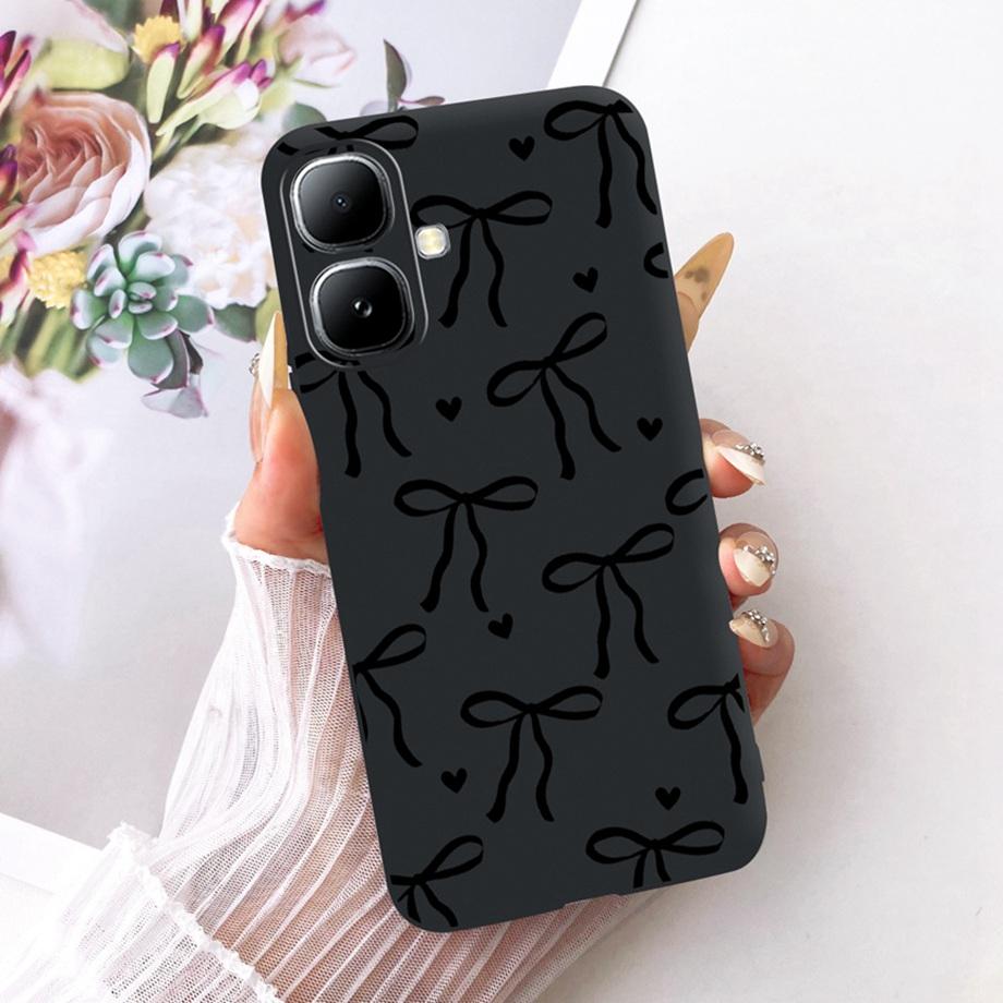 For Infinix Smart 20 4G X6840 Smart20 Phone Case Soft Black Silicone Cover Butterfly Dragon Cat Floral Painting Bumper Funda