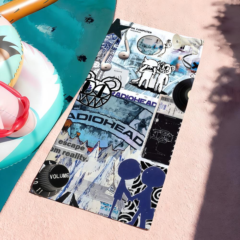 Rock band R-RADIOHEAD Towel Drying Bath Towel Applicable To Light Swimming Camping Yoga Beach Out
