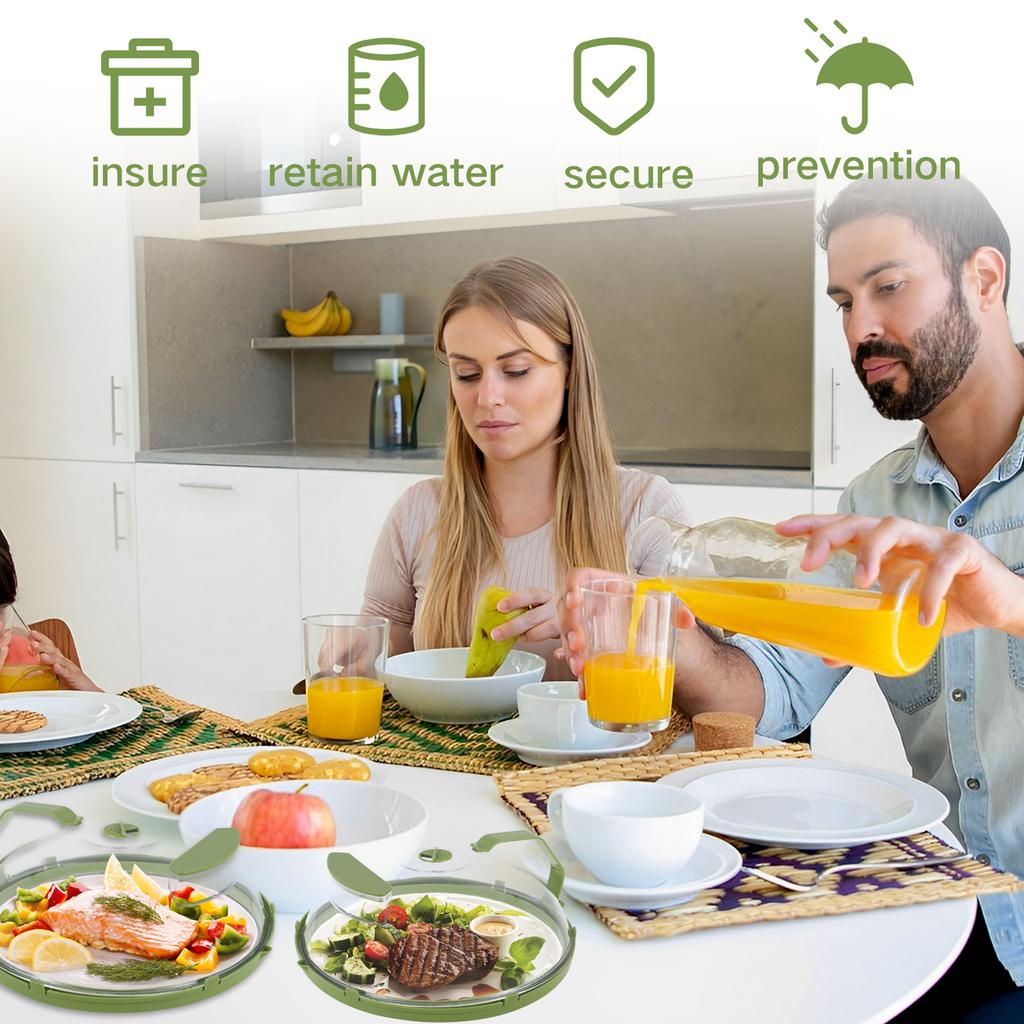 Microwave Splatter Cover Heat Resistant Microwave Guard Cover Fresh-keeping Food Lid Oil-proof Splash-proof Cover Kitchen Tools