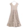 MARIHA Beige Cotton Sleeveless Maxi Dress Dress 36 beigeUsed