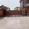 Carbonized Wood Garden Fence