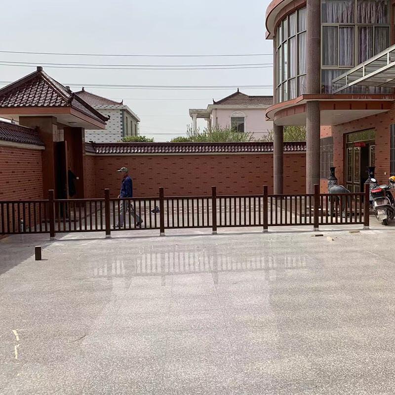 Carbonized Wood Garden Fence
