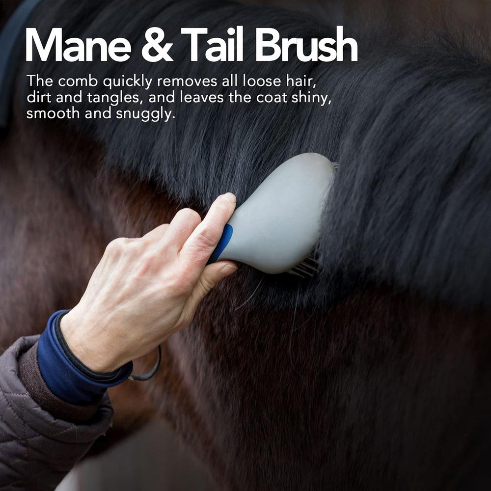 Mane Pulling Comb For Horses Professional Mane And Tail Brush With Humanized Handle Horse Grooming Brushes Mane And Tail Brush