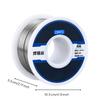 50g Solder Wire Spool SilverColored with Flux Core Moves Smoothly for Electronics
