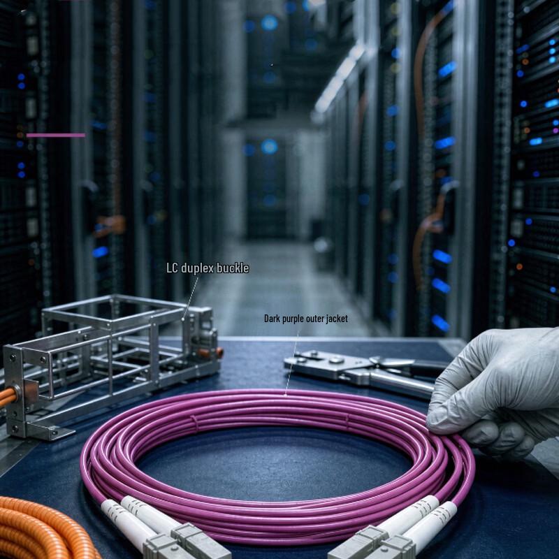 Jichen Jiafu Series OM4 LC-LC Multimode Fiber Optic Patch Cable