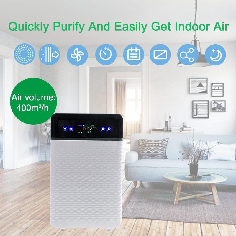 Purificatore d'Aria 30W per Casa a Ioni Negativi Rimozione Fumo Interno Oltre a Formaldeide De-appannamento Rimozione Odori Purificatore d'Aria