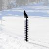 Metal Snow Measuring Ruler Wrought Iron Measuring Gagdet Accessory for Indoor Winter Snowmobile Yard Supplies