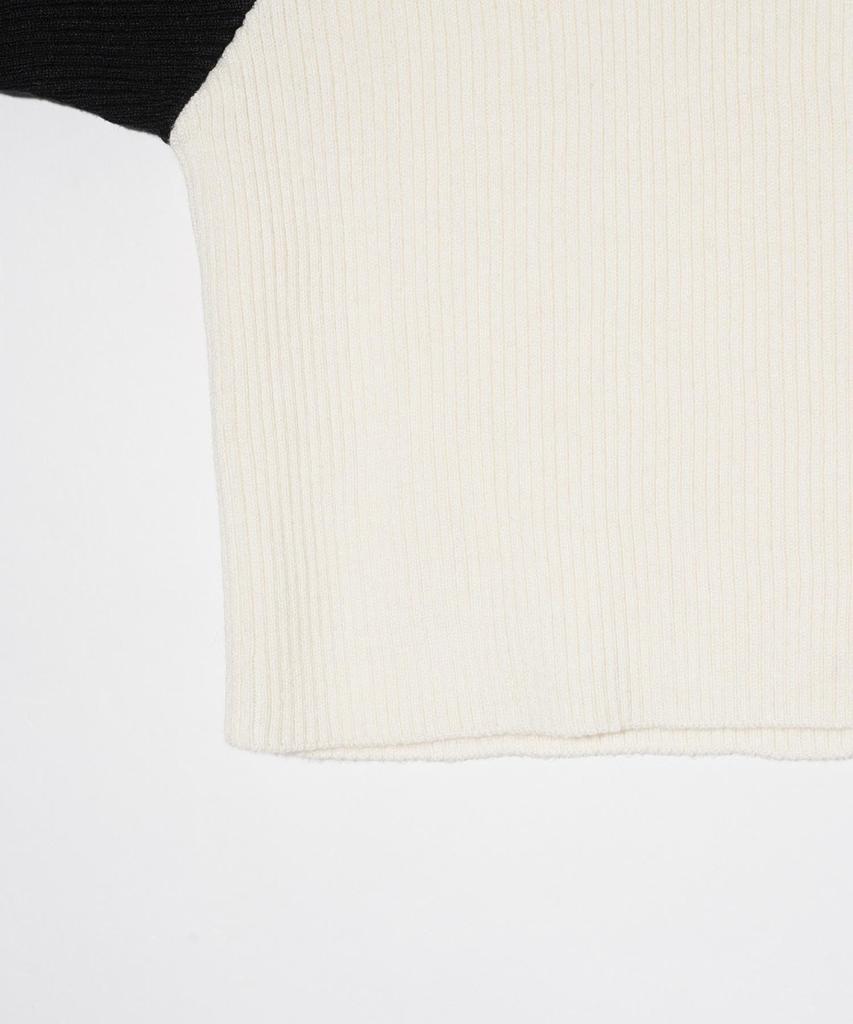 Raglan Knit Black X-girl Women's V-Neck Sweater,