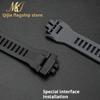 For Casio Small Square Gbd-200sm Gbd-200 Cat Silicone Watch Strap Men Sports outdoors Watchband Black Gray Rubber accessories