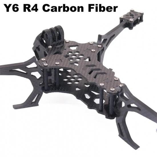 Y6R4 4inch FPV Drone Frame Kit Carbon Fiber Racing Drone Quadcopter Freestyle INAV Beatflight F722 Ardupilot PX4 Flight Control