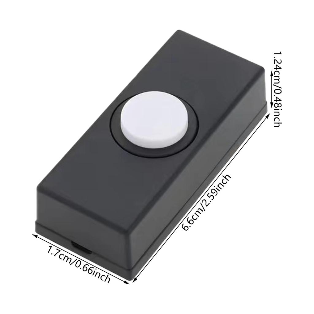 Wiring Door Bells Push Buttons Wall Mounted Doorbell Switches Plastic Hard Wiring Press Button Lighted Doorbell Button