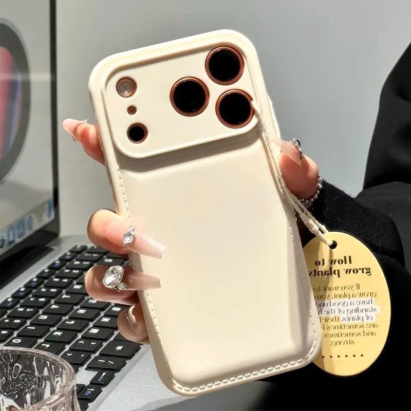 Autumn and winter high-value drum bag for iPhone17ProMax mobile phone case new Apple 16/15/14/13/12