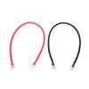 2Pcs Battery Cables 6 AWG Positive Negative Electrode 24in with 0.31in Tinned Copper Lugs Both Ends for Solar Marine