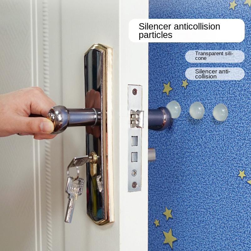 3329 Transparent Self-Adhesive Silicone Floor Dots Shock Absorption Buffer Anti-Collision Stickers Furniture Non-Slip Dots