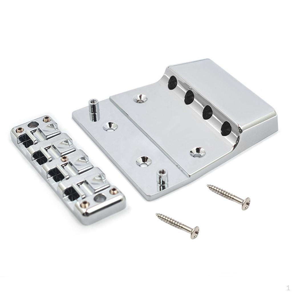 Guitars Bridge Fixed Replace Part Equipment Stylish Hardtail Sturdy Easy Installation