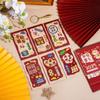 6 Stück/Set Traditioneller Glücks-Umschlag Roter Umschlag im chinesischen Stil Geldumschlag Neujahrs-Geldgeschenk Kindergeschenk