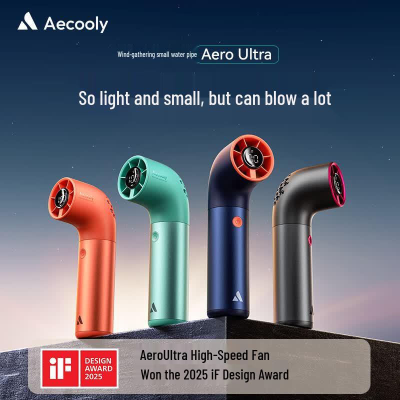 Aecooly Przenośny Szybki Turbo Wentylator Ręczny Wtyczka CN (adapter w zestawie)