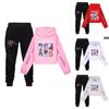 Kpop Demon Hunters Girls Cotton Casual Set With Long Sleeve Hoodie And Pants For Ages 110-170cm
