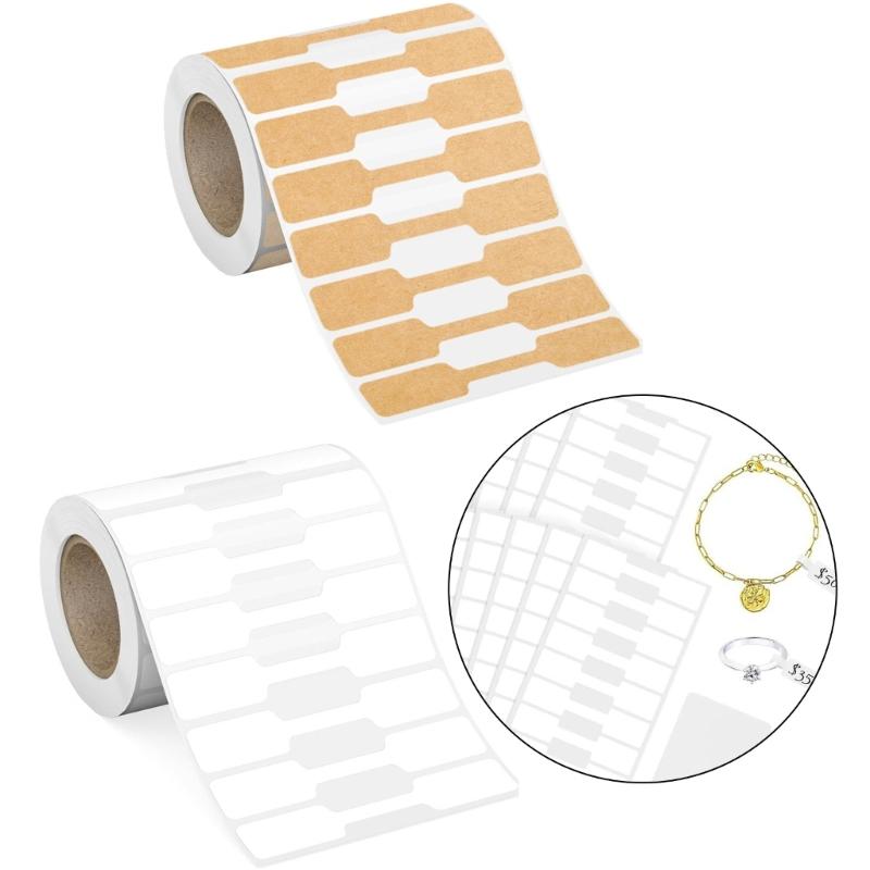 Wiederverwendbare Aufkleberetiketten für Schmuckauslage Selbstklebend Anpassbare Form Preisetiketten Bastelbedarf