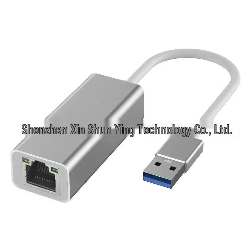 Type-C USB 3.0 Gigabit Ethernet Adapter - Aluminum Alloy RJ45 Converter, Driver-Free for Laptops