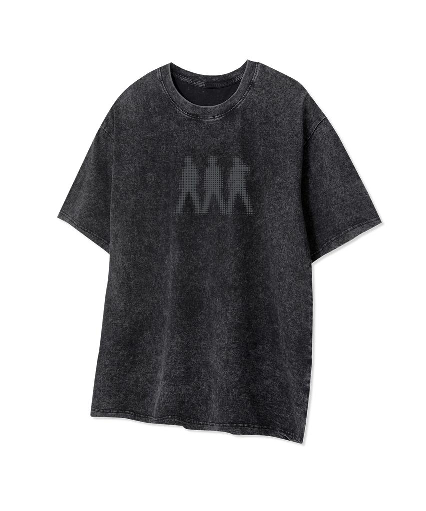 STANDARDERROR 87-Stan335 Y2K Trinity Glitch Pigment Short Sleeve T-Shirt (3 Colors)