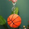 Simple Plush Football/Basketball Charm Keychains Sweet Cool Ornament Bag Pendant Car Keyring Haning Decoration
