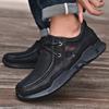Modische italienische Marke Herren Echtleder Freizeitschuhe Wanderschuhe Dicke Sohle Verschleißfest Pendeln Weiche Sohle Herren Oxford Schuhe