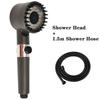 3 Moduri Duș de Înaltă Presiune Filtru Masaj Spa Set Duș Presurizat cu Furtun Duș cu Pălărie de Ploaie Accesorii Baie