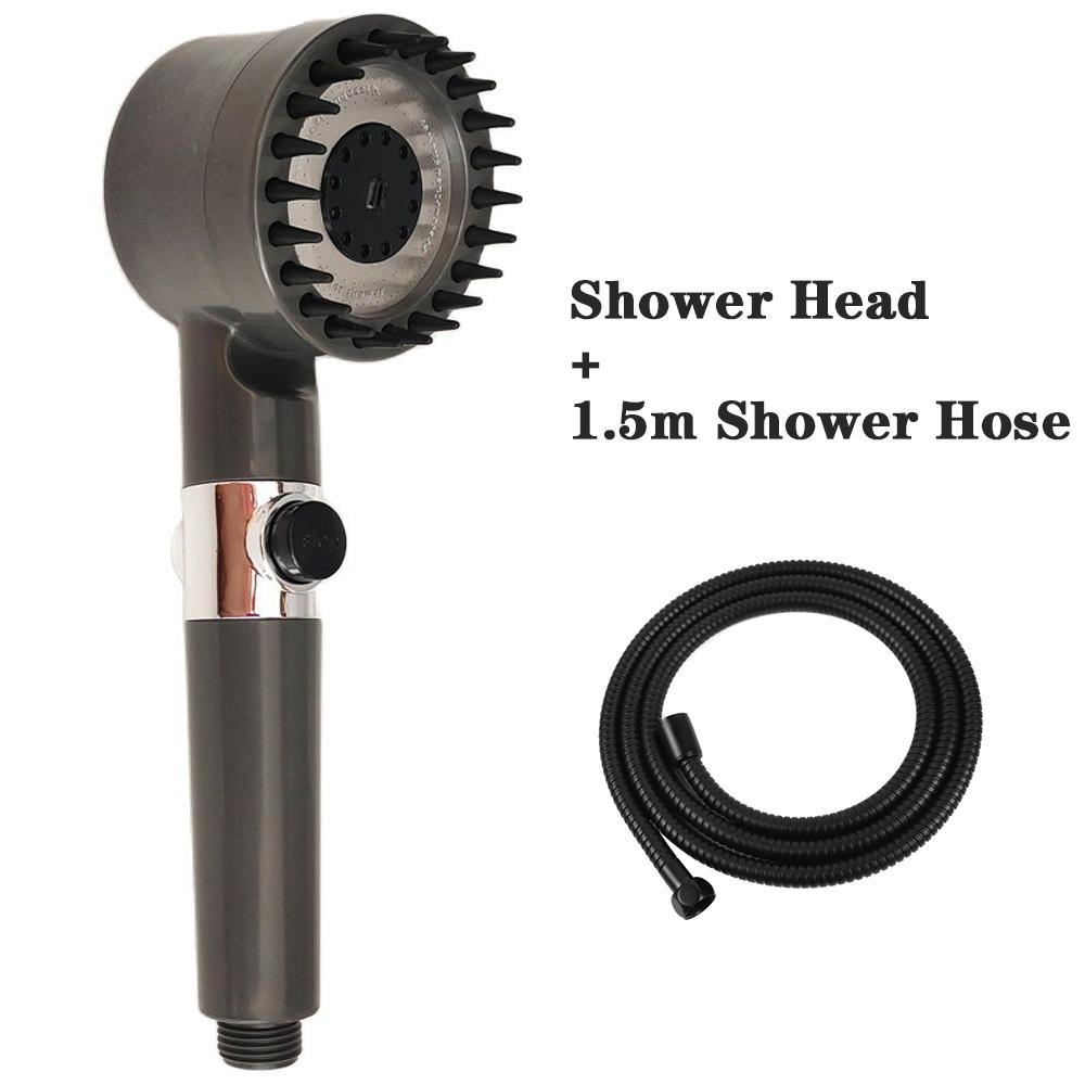 3 Modes High Pressure Shower Head Filter Massage Spa Pressurized Shower Set with Hose Rainfall Spray Nozzle Bathroom Accessories