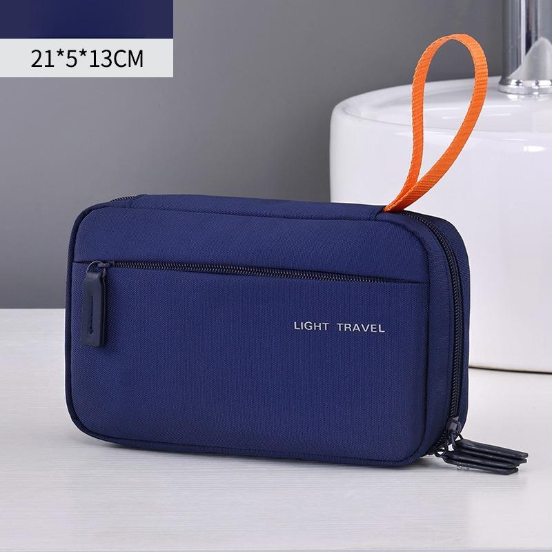 1pc Travel Toiletry Bag for Men Oxford Toiletry Organizer Dopp Kit Water-resistant Shaving Bag Cosmetic Bag Makeup Organizer