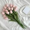 Konsttulpan Realistisk Falsk Blomma Gren Hemmakontor Bröllopsfest Bordscenterpiece Inomhus Utomhus Faux Bloom Dekoration