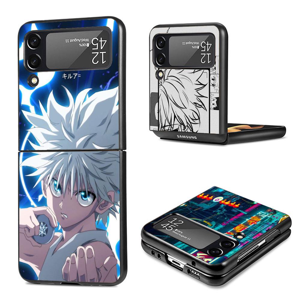HunterX Killua Phone Case For Samsung Galaxy Z Flip7 Flip6 5G Flip5 Flip4 Flip3 ZFlip 7 6 3 4 5 Shockproof Back Cover Galaxy Z F