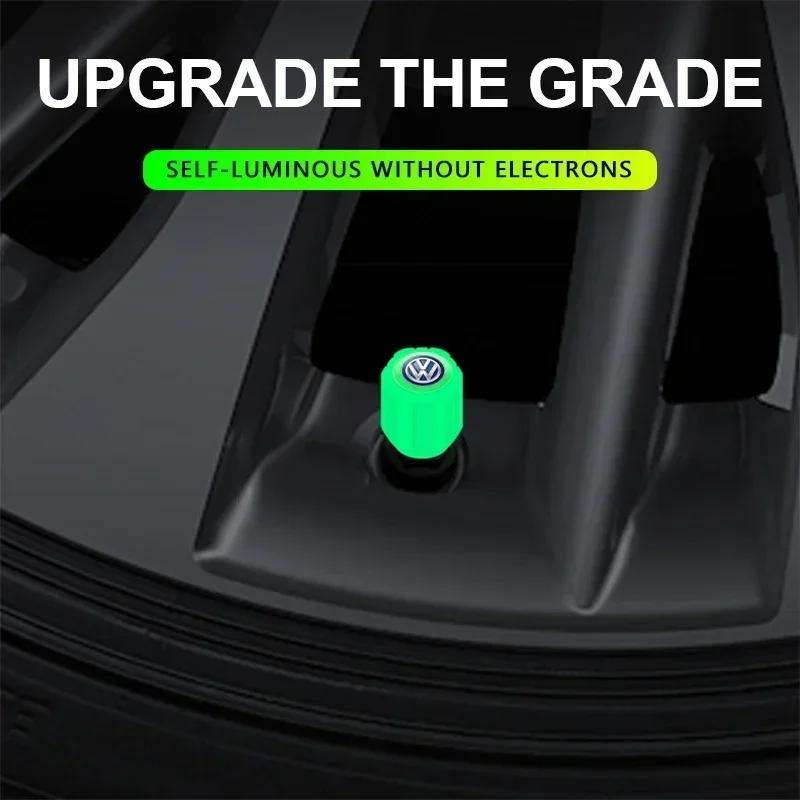 Voor VOLKSWAGEN VW Polo B5 2025 Heet Voor Volkswagen Fluorescerende Auto Ventieldopjes Bandenventieldopjes Steel Cover Voor Volkswagen Sagitar G