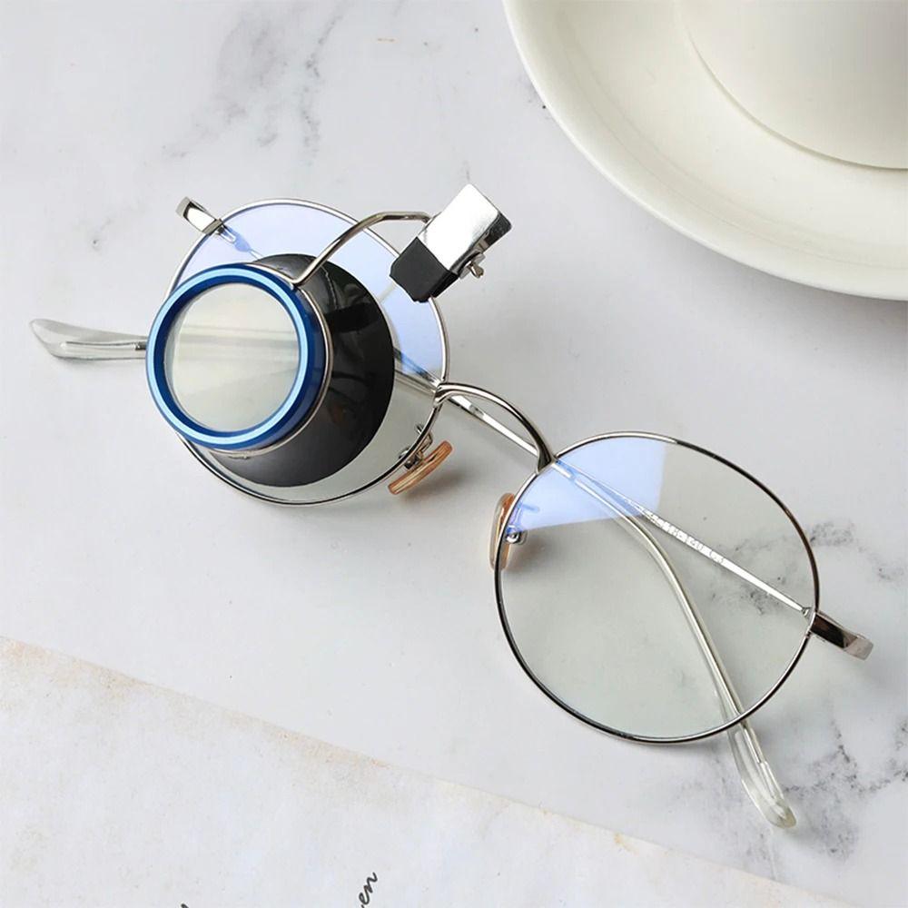 Magnifying Lens Clip-On Eyeglass Magnifier Portable Eyeglass Magnifier Loupes Reading