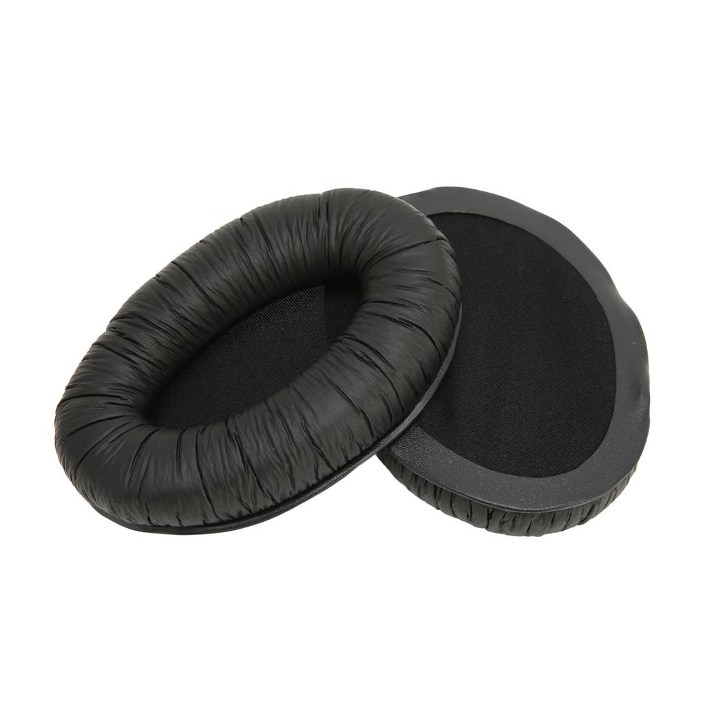 2Pcs Replacement Ear Pads Memory Foam and Protein Leather Ear Cushion Pads Cover for Sennheiser