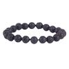 Brazilian Red Agate and Tiger Eye Volcanic Stone Bracelet with Cat's Eye Beads for Men and Women