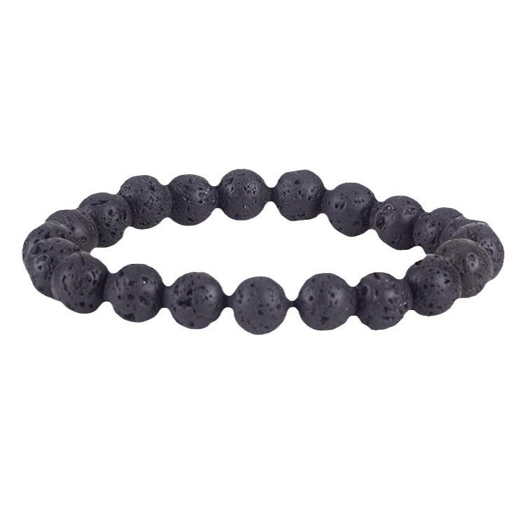Brazilian Red Agate and Tiger Eye Volcanic Stone Bracelet with Cat's Eye Beads for Men and Women