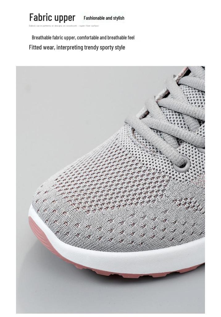 Women's Air Cushion Lace-up Running Shoes - Spring Arrival, Plus Size, Soft Sole, Breathable, Casual Sports Footwear
