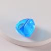 Candy Colored Resin Ring Transparent Geometric Ring Y2K Yabi Size Decorative Ring with Accessories