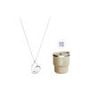 Warm Heart Series Warm Heart Series Geometric Heart Stainless Steel Necklace Women's Silver 5983016 KJ5AMN000100-Silver F
