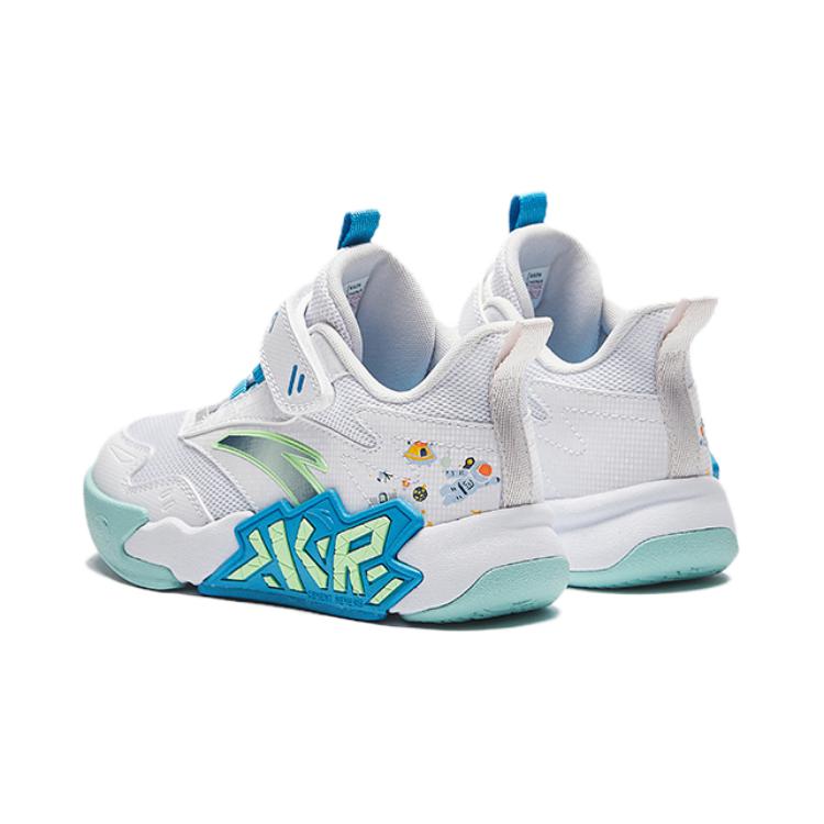 Anta Kids Cement Nemesis Synthetic Leather Fabric Comfortable Fashion Non-Slip Wear-Resistant Breathable Low-Top Basketball Shoes A12439902-1