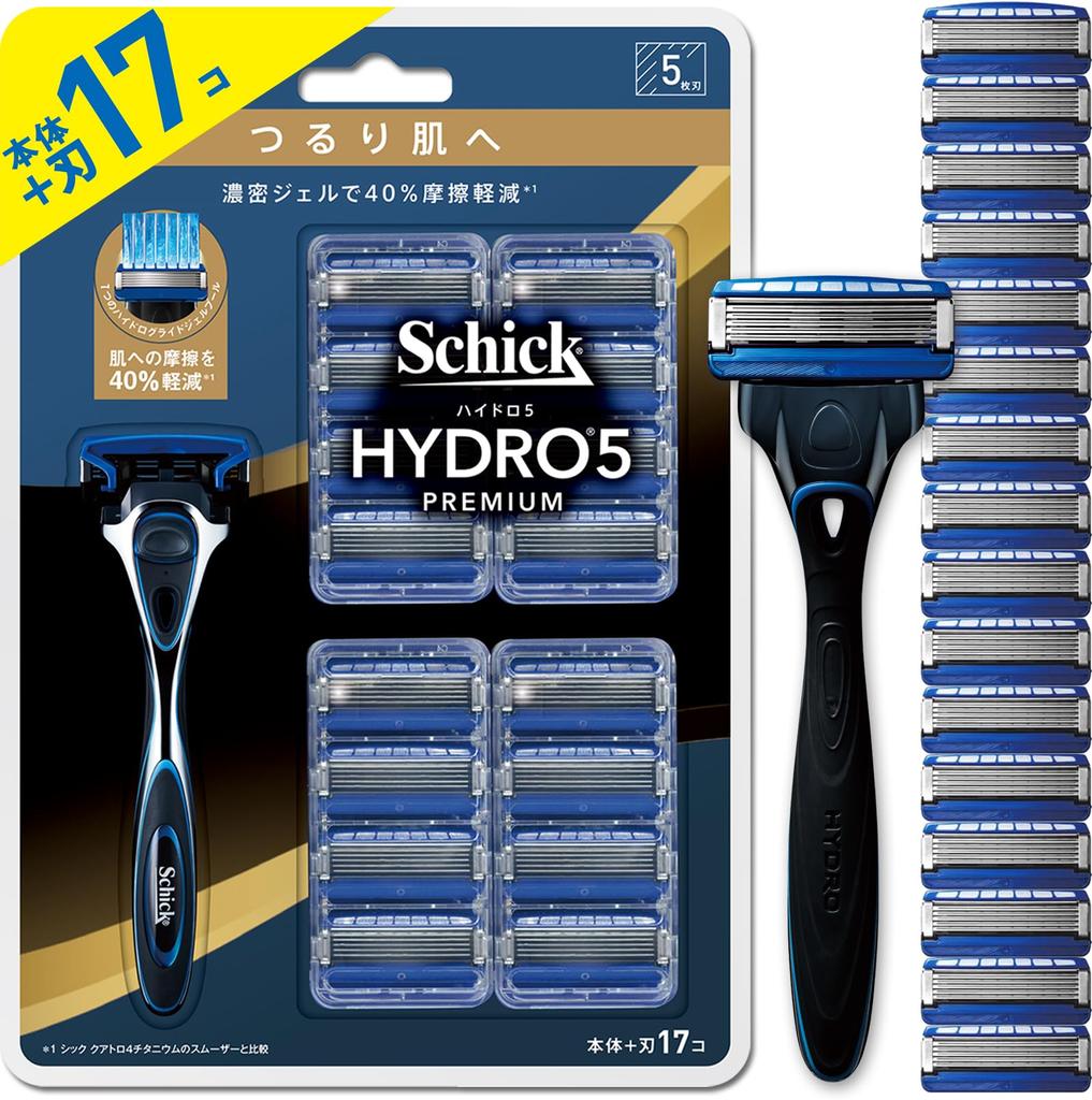 Schick Hydro 5 Premium Smooth Skin Club Pack 16 Replacement Shaving Razor (Holder (with Blade) + Blades)