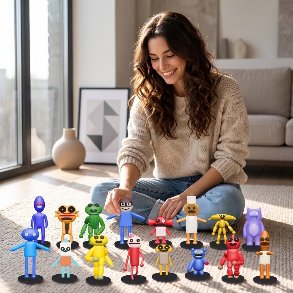 24pcs Anime Figure, Collectible Statue, Action Figure, Desktop Decor, Gift for Anime Fans